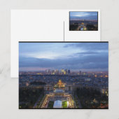 Parijs bij Night Briefkaart (Voorkant / Achterkant)