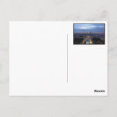 Parijs bij Night Briefkaart (Achterkant)