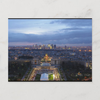 Parijs bij Night Briefkaart