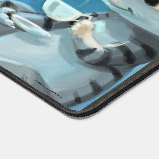 Parijs bij Night Desk Mat (Hoek)