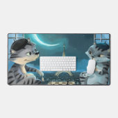 Parijs bij Night Desk Mat (Keyboard & Muis)