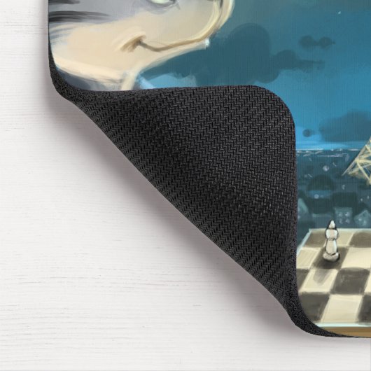 Parijs bij Night Mousepad Muismat (Hoek)