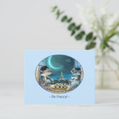 Parijs bij Night Post Kaart - Happy (Staand voorkant)