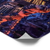 Parijs bij Night Poster (Hoek)