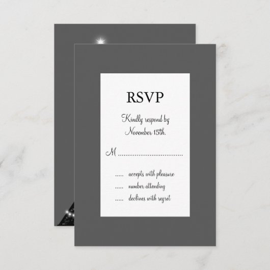 Parijs bij Night RSVP (Voorkant / Achterkant)