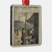 Parijs bij Six O'Clock in the Morning Metalen Ornament (Rechts)