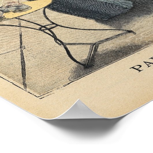 Parijs bij Six O'Clock in the Morning Poster (Hoek)