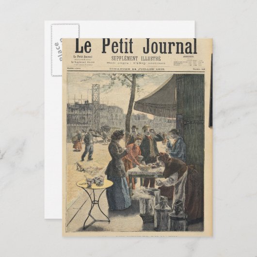 Parijs bij Zes Uur in de Ochtend Briefkaart (Voorkant / Achterkant)