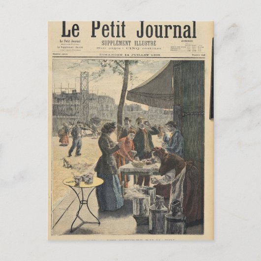 Parijs bij Zes Uur in de Ochtend Briefkaart (Voorkant)