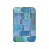 Parijs Blauw Badmat (Voorkant Verticaal)