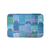 Parijs Blauw Badmat (Voorkant)