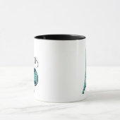 Parijs Blauwgroen Mok (Midden)