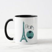 Parijs Blauwgroen Mok (Links)