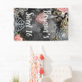 Parijs Bling Glamour Glitters Frankrijk Feest Bann Spandoek (Insitu)
