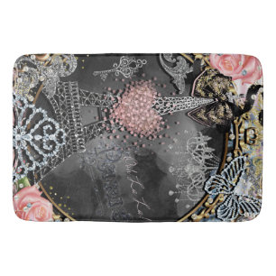Parijs Bling Glamour Glitters Frankrijk Meisjesach Badmat
