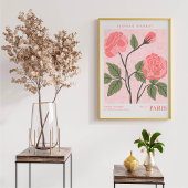 Parijs Bloemenmarkt Botanisch Poster