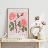 Parijs Bloemenmarkt Botanisch Poster