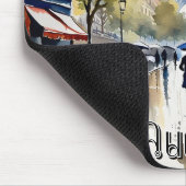 Parijs Blvd Eiffeltoren gepersonaliseerd Muismat (Hoek)