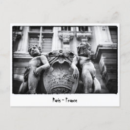 Parijs - Bohemen Art, Statues, Frankrijk Briefkaart