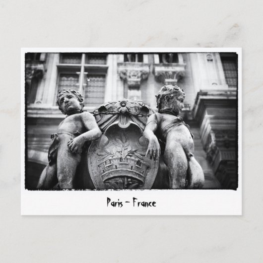 Parijs - Bohemen Art, Statues, Frankrijk Briefkaart (Voorkant)