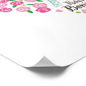 Parijs Bonjour | Floral Heart Poster (Hoek)