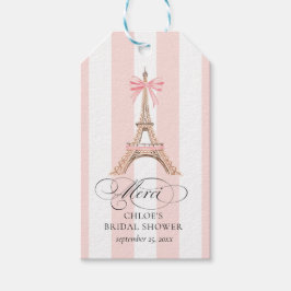 Parijs Boog Eiffeltoren Dank BRUIDSSCHATTING Cadeaulabel