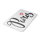 Parijs borstel met hart badmat (Gekanteld)