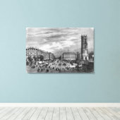 Parijs, Boulevard de Sebastopol Canvas Afdruk (Insitu (Houten vloer))