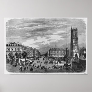 Parijs, Boulevard de Sebastopol Poster