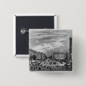 Parijs, Boulevard de Sebastopol Vierkante Button 5,1 Cm (Voorkant /achterkant)