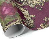 Parijs-Bourgogne-Roos Cadeaupapier (Rol Hoek)