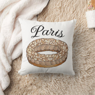 Parijs Brest Choux gebak Franse patisserie Frankri Kussen