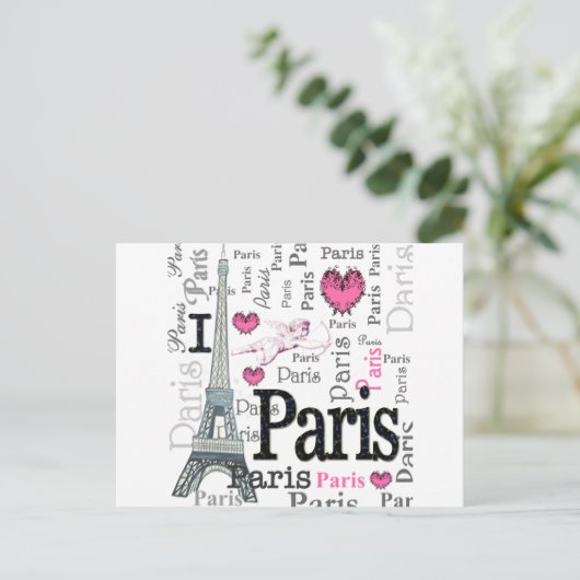 Parijs Briefkaart (Staand voorkant)