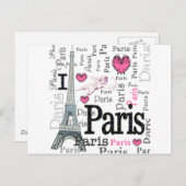 Parijs Briefkaart (Voorkant / Achterkant)
