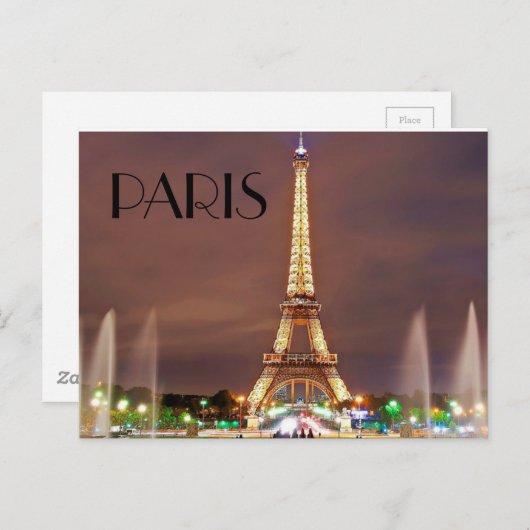 Parijs Briefkaart (Voorkant / Achterkant)
