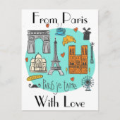 Parijs Briefkaart (Voorkant)