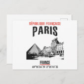 Parijs Briefkaart (Voorkant / Achterkant)