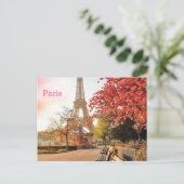 parijs briefkaart (Staand voorkant)