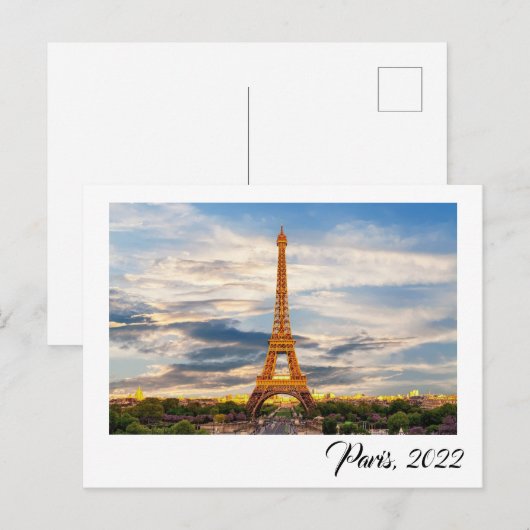 Parijs Briefkaart (Voorkant / Achterkant)