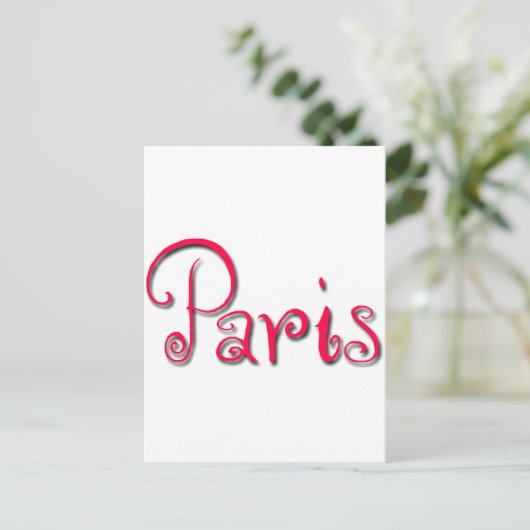 Parijs Briefkaart (Staand voorkant)