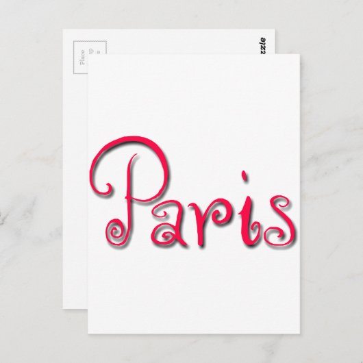 Parijs Briefkaart (Voorkant / Achterkant)