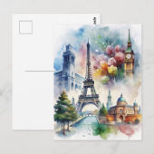 Parijs Briefkaart (Voorkant / Achterkant)