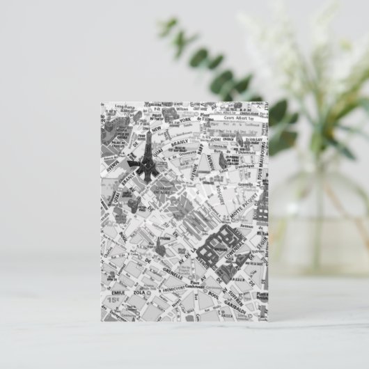 parijs briefkaart (Staand voorkant)