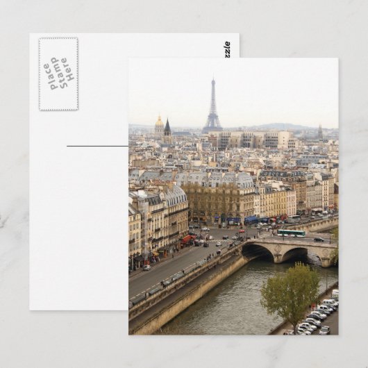 Parijs Briefkaart (Voorkant / Achterkant)