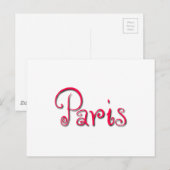 Parijs Briefkaart (Voorkant / Achterkant)