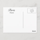 Parijs Briefkaart (Achterkant)