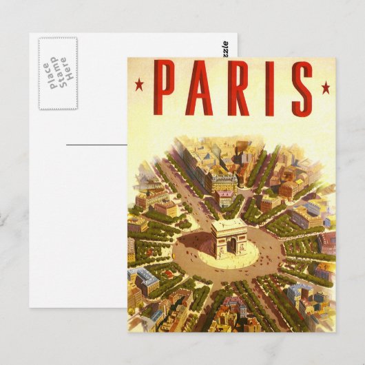 Parijs Briefkaart (Voorkant / Achterkant)