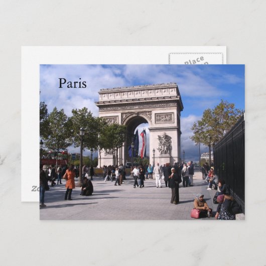 Parijs Briefkaart (Voorkant / Achterkant)