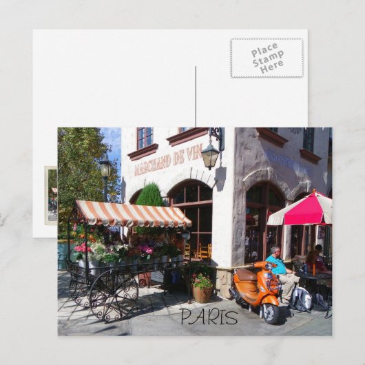 Parijs Briefkaart! Briefkaart (Voorkant / Achterkant)