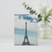 Parijs, Briefkaart Eiffel Tower Frankrijk (Staand voorkant)